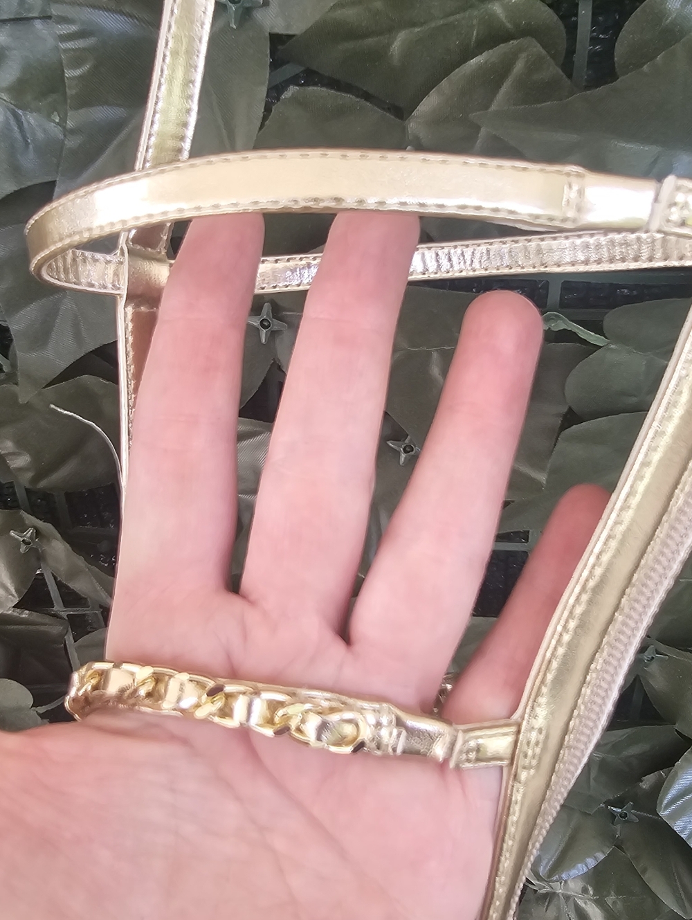 INC International Concepts Metallic Gold Strappy Gladiator Sandals 5.5 M NIB - Picture 4 of 15